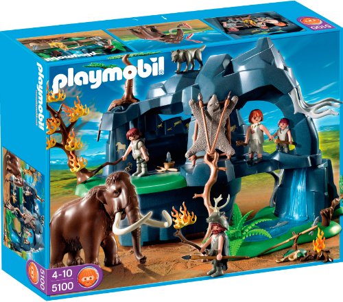 PLAYMOBIL - Cueva prehistórica con mamuts, Set de Juego (5100)