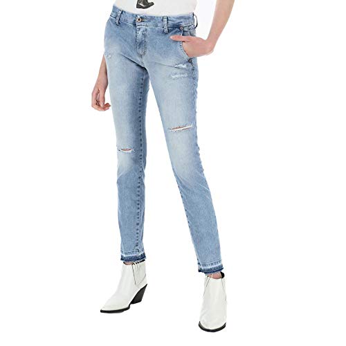 Please P07QBQ2P7T Blue Denim Jeans Mujer Azul y Denim turquesa XXS