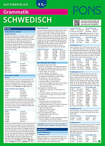 PONS Grammatik auf einen Blick Schwedisch: 46