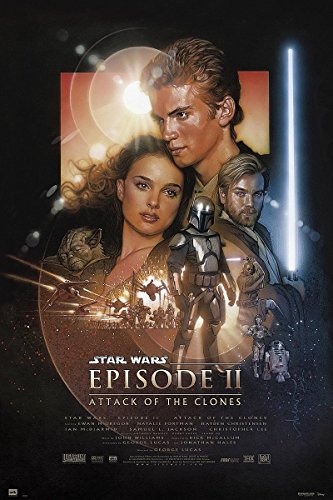 Póster Star Wars Episode II "Attack of the Clones/ El ataque de los clones" (61cm x 91,5cm) + 1 póster sorpresa de regalo