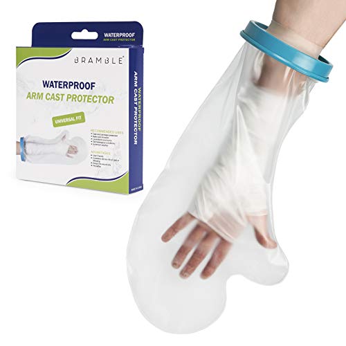 Protector de Escayola Impermeable, Protección de Yeso (Brazo) - Transparente, Silicona Resistente - Reutilizable, Flexible & Cómodo - Ideal para Usar en Baño o Ducha.