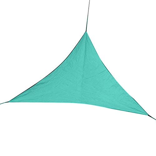 QI-CHE-YI Sombra Triangular de Vela, 6 x 6 x 6 M Jardín Terraza Piscina Toldo, apagón de Tela Impermeable, Tienda de campaña sombreada Comida campestre Que acampa,Blue Green