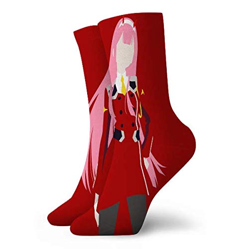 Rincvo Anime Anime Hiro Darling In The Franxx Calcetines de algodón para Mujer Calcetines de Vestir de Tobillo Talla 7-12