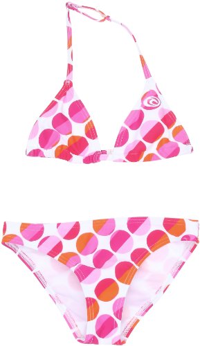 Rip Curl Dots Triangle - Bañador para niña, Niñas, Dots Swim Triangle, Blanco óptico, 152