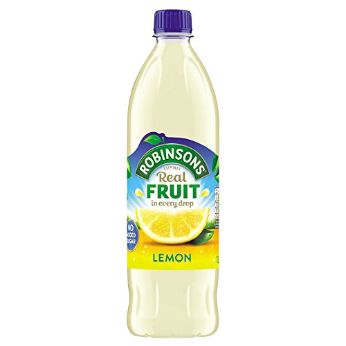 Robinsons No Added Sugar Lemon Squash 1L Pack de 12 unidades