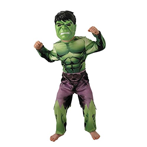 Rubies IT888911-L Traje de fantasía para niños - Trajes de fantasía para niños (Disfraz, Superhéroe, Hulk, Niño, Negro, Marrón, Verde, Imagen)