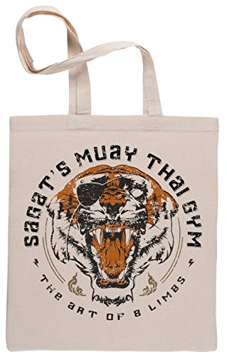 Sagat's Muay Thai Gym Bolsa De Compras Shopping Bag Beige