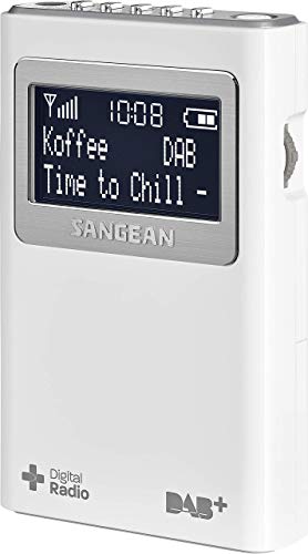 Sangean DPR-39 Radio Dab+ / FM-RDS - Radio (Portátil, Dab+,FM, 87,5-108 MHz, CT,PS,PTY,RT, LCD, Blanco)