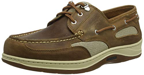 Sebago Clovehitch II FGL Waxed, Náuticos Hombre, Multicoloured (Brown Cinnamon), 41.5 EU