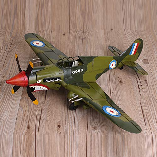 Sebasty Ampliación De La Artesanía del Hierro Modelo De Avión De Combate Modelo De Modelo De Gama Alta De Regalo Adornos De Decoración del Hogar 63X54X14cm