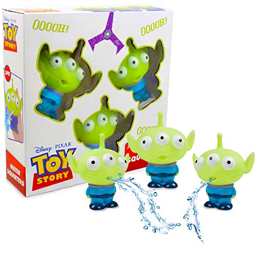 Set De 3 Pequeñas Figuritas Aliens De Toy Story para Niños | Juguetes De Baño para Niños, para La Hora del Baño O para La Piscina | Juego De Agua Infantil para Exterior O Interior