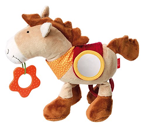 Sigikid PlayQ Caballo Poliéster Marrón - Juguetes de Peluche (Caballo, Marrón, Poliéster, Cabello, 3 año(s), Niño/niña)