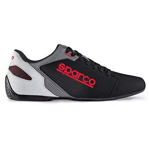 Sparco S00126345NRRS Zapatillas SL-17 Talla 45 Negro Rojo