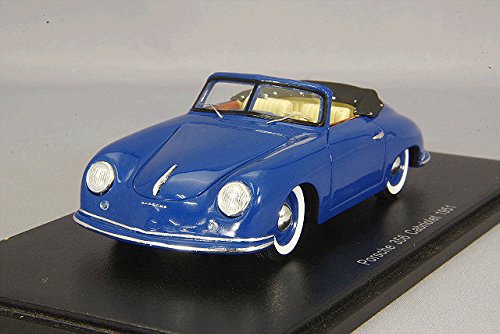 Spark – Porsche – 356 – Cabriolet 1951 Coche de ferrocarril de Collection, S4920, Azul