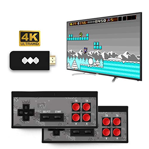 starshop Consola de Juegos Retro, 4K HDMI HD 568 Videojuego clásico Controlador de Juegos Retro USB portátil para Adultos