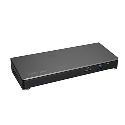 StarTech.com Dock Thunderbolt 3 - con Lector de Tarjetas SD - con Entrega de Alimentación de 85W - 4K Doble - Windows / Mac