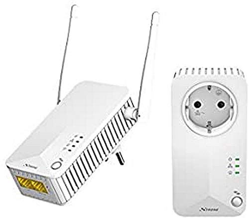 Strong Powerline Wi-Fi 500 Kit Adaptadores de comunicación por línea eléctrica (Homeplug AV, Wifi, PLC, Powerline Alta Velocidad 300Mbps, 2 Puertos Ethernet)
