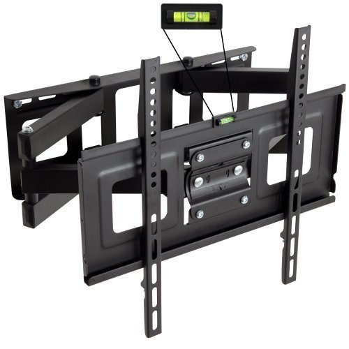 TecTake Soporte de Pared para TV de Pantalla Planta, inclinable y Giratorio VESA 400x400 máximo 100kg 81-140 cm (32" - 55")