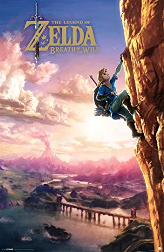 Theissen The Legend of Zelda Breath of The Wild Poster Standard - Póster enmarcado mate Gift 11 x 17 pulgadas (28 x 43 cm) *IT-00213