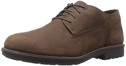 Timberland Stormbucks Plain Toe, Zapatos de Cordones Oxford Hombre, Marrón Dark Brown Nubuck, 47.5 EU