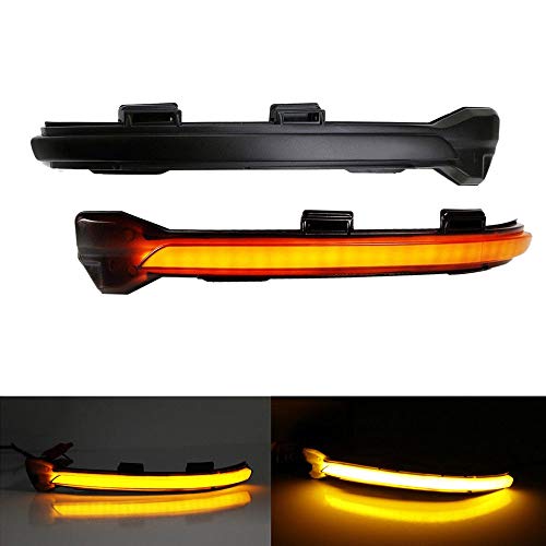 TOOGOO Indicador de Giro DináMico Led Luz de Espejo Retrovisor Indicador para- Golf Mk7 7.5 7 GTI R GTD