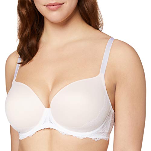 Triumph Lace Spotlight WP 01 Sujetador con Copa Completa, Blanco (White 0003), 90F (Talla del Fabricante: 75F) para Mujer