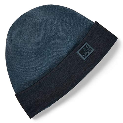 Under Armour CGI Fleece Beanie Gorro de Punto, Hombre, Mecánico Azul/Mecánico Azul Claro Heather/Negro (467), Taille Unique