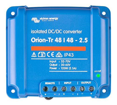 Victron Energy ORI484810110 Orion-TR 48/48-2,5A Isolated DC Convertidor, De 48 a 48 V-2,5A (120W)