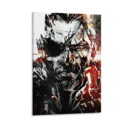 xiaoqiang Metal Gear - Póster de lienzo sólido en V y arte para pared, diseño moderno, 50 x 75 cm