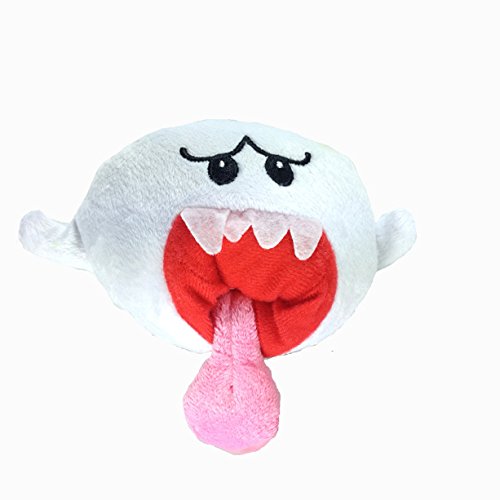 Yijinbo Boo Ghost Super Mario Bros Peluche de Animal de Peluche Suave Figura de 5 Pulgadas