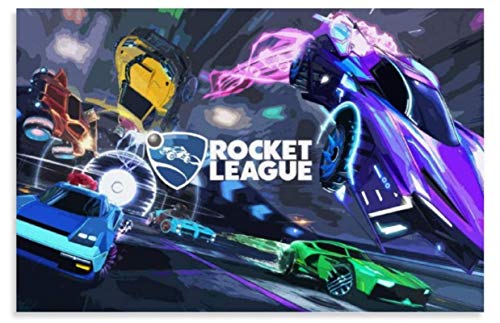 ZYHSB Póster De Lienzo Juego Rocket League Imagen Moderna Decoración De Dormitorio Familiar Ox1281Eq 40X60Cm Sin Marco