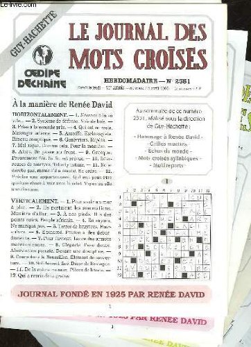 1 LOT DE 82 : LE JOURNAL DES MOTS CROISES -