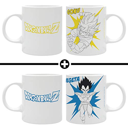 ABYstyle The Good Gift Dragon Ball Z Goku + Vegeta - Pop Collection - Dos Tazas 320 ml