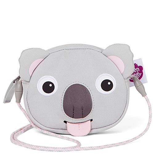 Affenzahn Karla Koala, Monedero Unisex niños, gris, 12cm x 10cm x 3cm