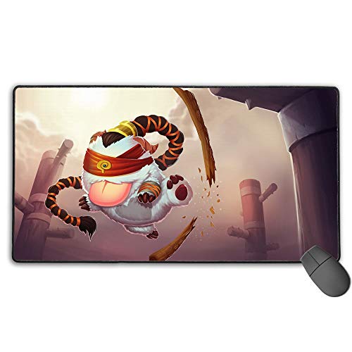 Alfombrilla de ratón para juegos para League Legends Lee Sin Pora, alfombrilla de ratón profesional para videojuegos, impermeable, antideslizante, diseño personalizado, 30 cm x 80 cm