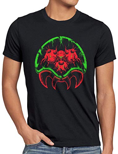 A.N.T. Metroid Morph Camiseta para Hombre T-Shirt Samus Aran 3ds SNES Switch, Talla:XL