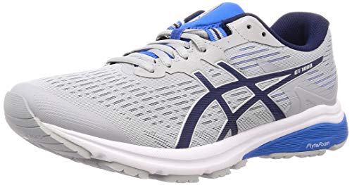 Asics Gt-1000 8, Zapatillas de Running para Hombre, Gris (Mid Grey/Peacoat 020), 41.5 EU