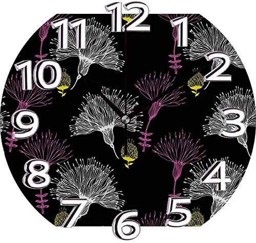 AZHOULIULIU Co.,ltd Reloj Line Flower Silent