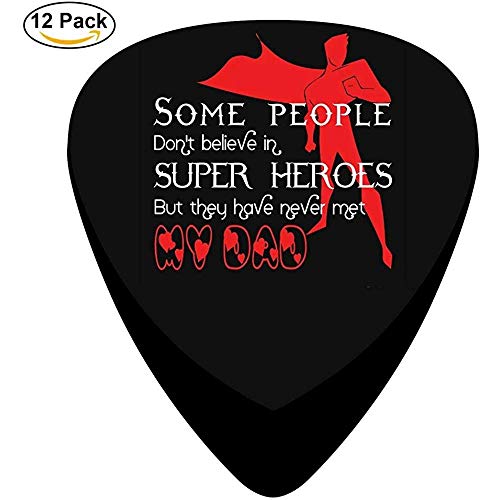 Beyond Loser Plumillas de guitarra Guitar Picks Plectro de celuloide Dad Hero para bajo de guitarra, paquete de 12