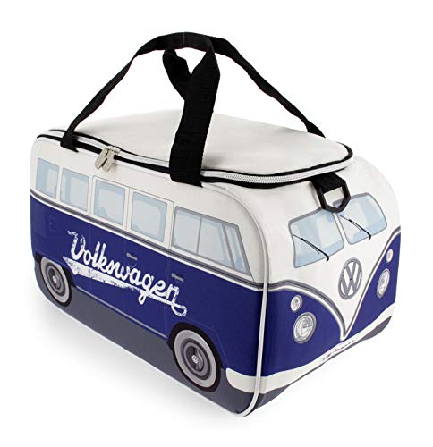 Brisa VW Collection - Volkswagen Furgoneta Hippie Bus T1 Van Bolsa de refrigeración 25 L (Blanco/Azul)