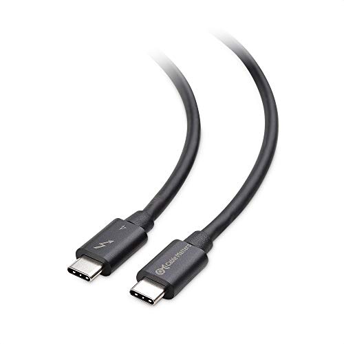 Cable Matters - Cable Thunderbolt 4 USB4 de 40 Gbps para vídeo 8K y Carga a 100W, retrocompatible con Thunderbolt 3 y USB-C, 0.8 m