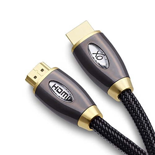 Cablesson Pro Gold Black - Cable HDMI 1.4a apantallado, 3 m, color negro