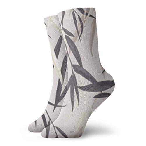 Calcetines largos florales multicolor de sauce llorón de la naturaleza clásicos para mujeres y hombres, calcetines deportivos altos para gimnasio, senderismo, correr, en casa, medias de 28 cm