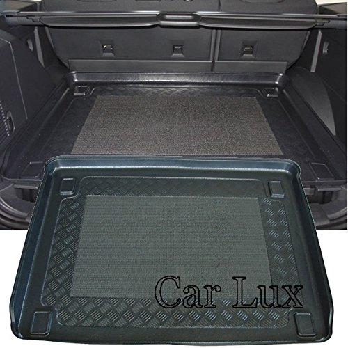 Car Lux AR04019 - Alfombra Cubeta Protector cubre maletero a medida con antideslizante para Nitro