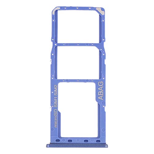 Carro bandeja bandeja para Samsung Galaxy A21S (A217F) SM-A217M/DS 6.5 porta tarjeta nano SIM 1+ SIM 2 + ranura ranura ranura ranura ranura para tarjeta micro SD (azul)