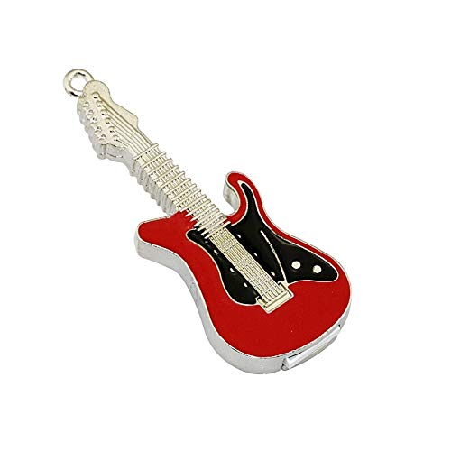 Civetman High-Speed ​​Novedad Guitarra Eléctrica 64 GB USB 2.0 Flash Drive con Collar Metal Pendrive Memory Stick