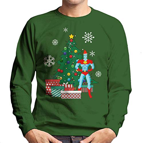 Cloud City 7 Captain Planet Around The Christmas Tree Men's Sweatshirt