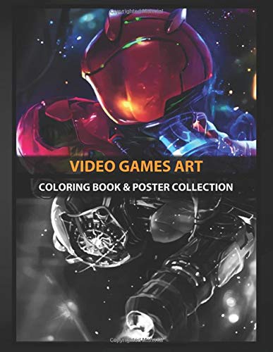 Coloring Book & Poster Collection: Video Games Art Space Suit Of Samus Aran Gaming