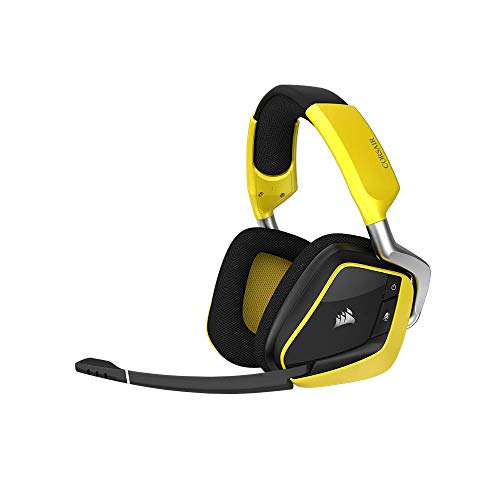 Corsair Void Pro Wireless RGB SE, Auriculares Gaming (PC, Inalámbricos, Dolby 7.1), Inalámbrico, Amarillo