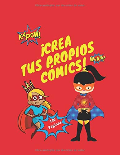 ¡Crea tus Propio Cómics!: Viñetas Profesionales en Blanco.10 Plantillas Diferentes para Dibujar Tebeos, Manga y Anime.140 páginas.